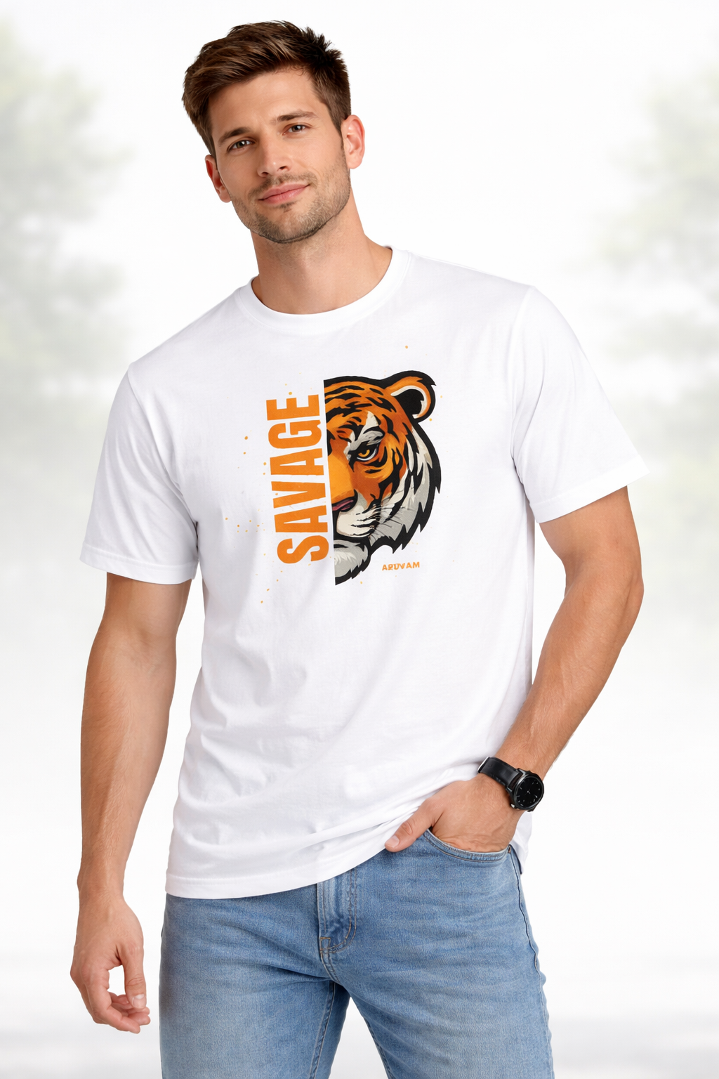 Beyond Savage Tiger Graphic T-Shirt