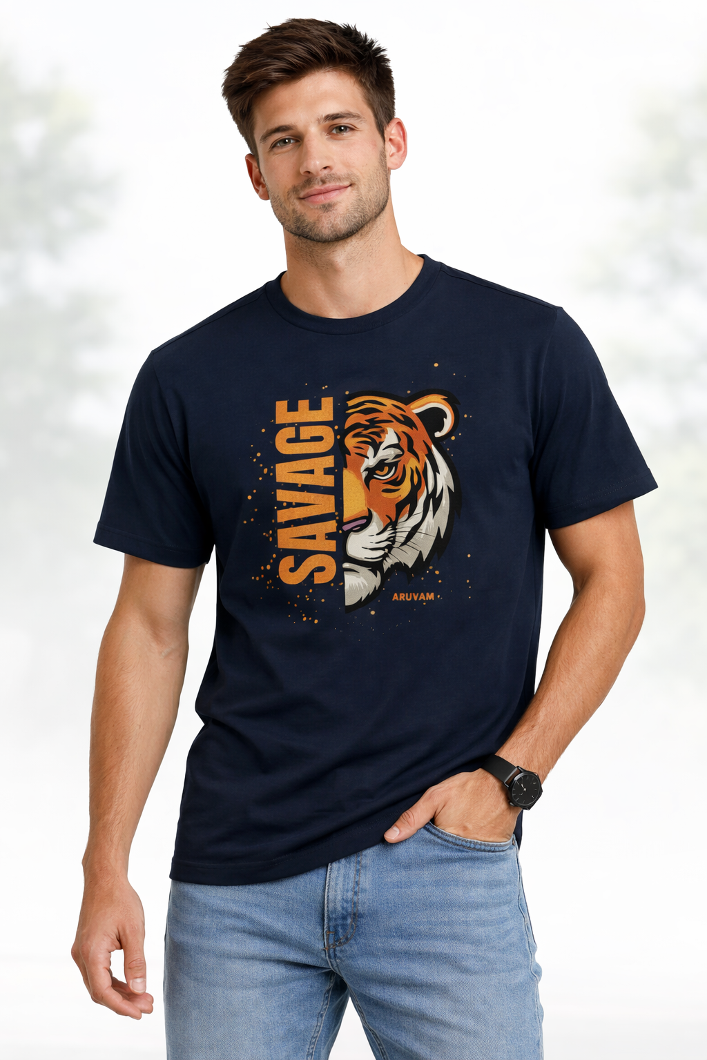 Beyond Savage Tiger Graphic T-Shirt